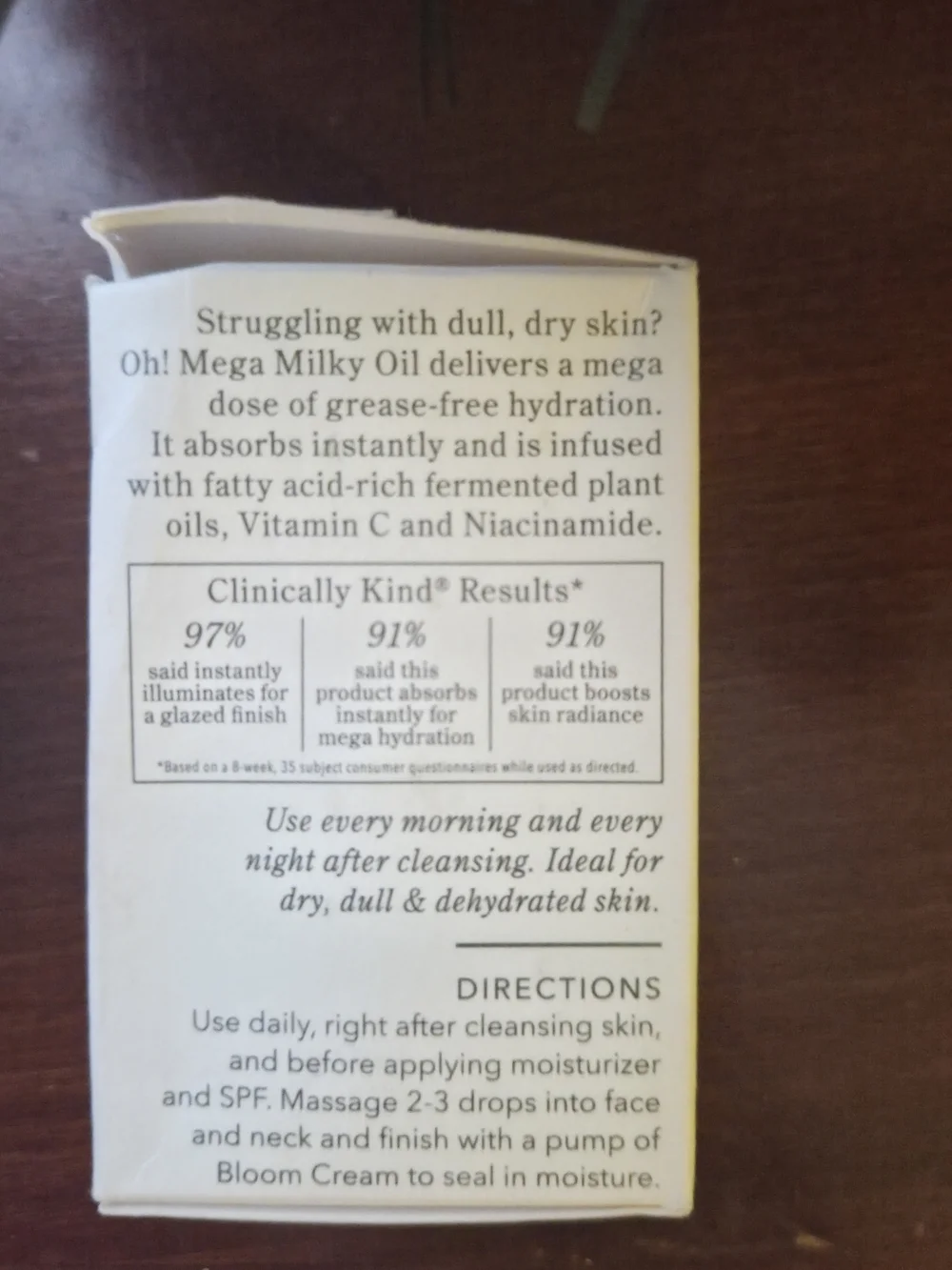 Beekman 1802 Oh! Mega Milky Oil Facial Oil 15mL 0.5 oz Barrier Boosting New